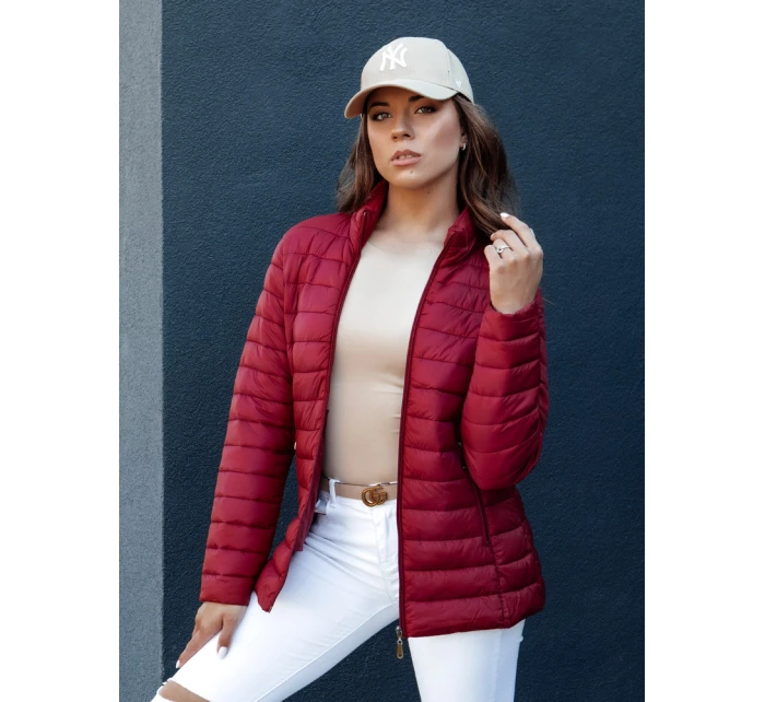 Dámska prešívaná bunda CRIMSON bordová FashionStreet TY4352