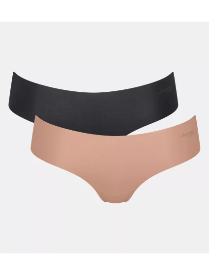 Dámske nohavičky ZERO Microfibre 2.0 Hipster C2P - BROWN - hnedo-čierna M0004 - SLOGGI