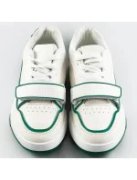 Bielo-zelené dámske dvojfarebné tenisky "adidasky" (AD-585)