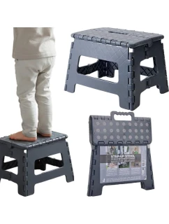 PROTIŠMYKOVÁ SKLADACIA STOLIČKA SIVÁ