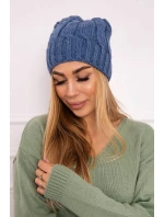 Fleecová čiapka Iwona K221 denim