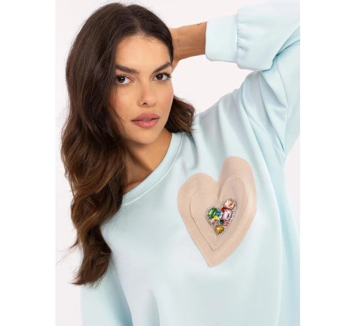 Mikina DHJ BL 20322.72 svetlo modrá