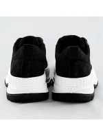 Čierne tenisky trampky s vyššou podrážkou (S067)