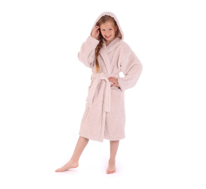 Detský župan Athena s kapucňou 9116 orech - Vestis