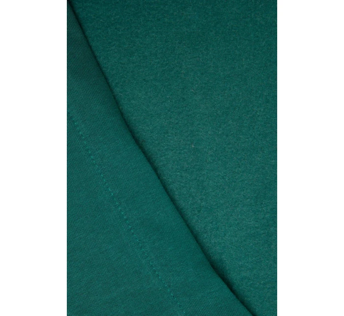 Šaty s kapucňou a bočným rázporkom tmavo zelené