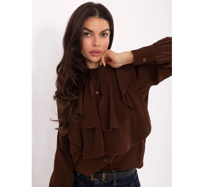 MI košeľa KS 3282.53 hnedá