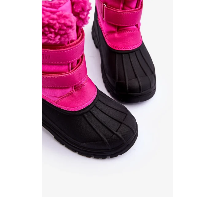 Dětské sněhule na suchý zip Big Star Fuchsia Dětské sněhule na suchý zip Big Star Fuchsia