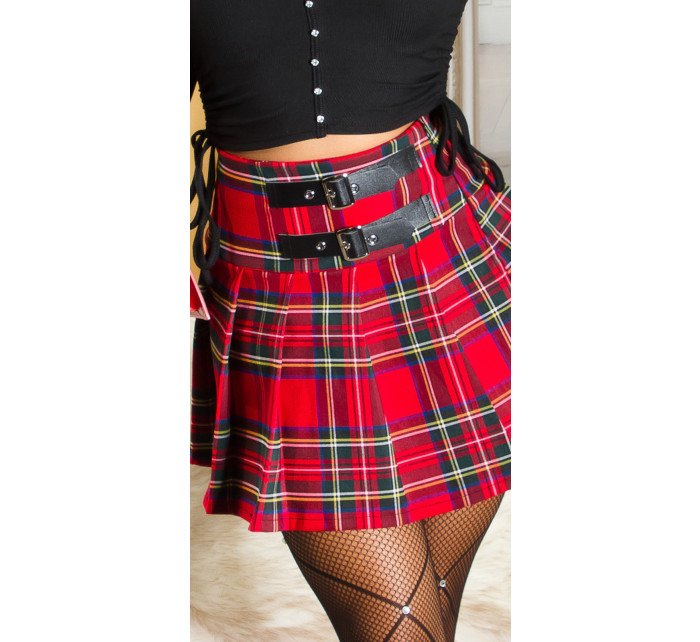 Sexy Koucla Highwaist Miniskirt with buckle detail