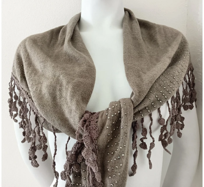 Dámský model 21731093 šátek s třásněmi - FPrice