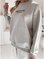 Dámska oversize mikina NEVER grey FashionStreet BY1230