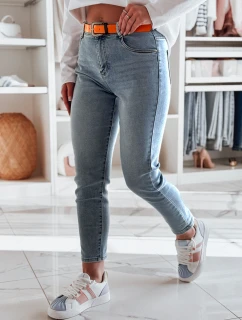 Dámske džínsové nohavice slim fit FITONIC modré FashionStreet UY2450