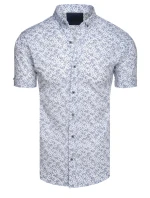 Pánské bílé tričko s krátkým rukávem Dstreet model 21989529 - FashionStreet