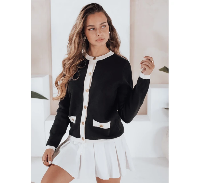 Dámský černý svetr model 21991065 - Dstreet Dámský černý svetr model 21991065 - Dstreet