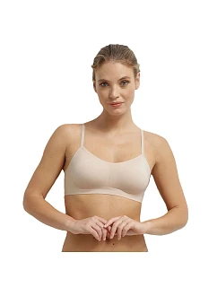 Dámska bezšvová podprsenka DIM INVISIBLE MICRO BRALETTE – DIM – telová