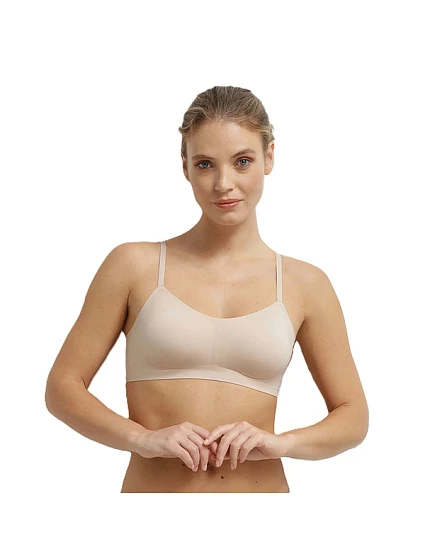 Dámska bezšvová podprsenka DIM INVISIBLE MICRO BRALETTE – DIM – telová