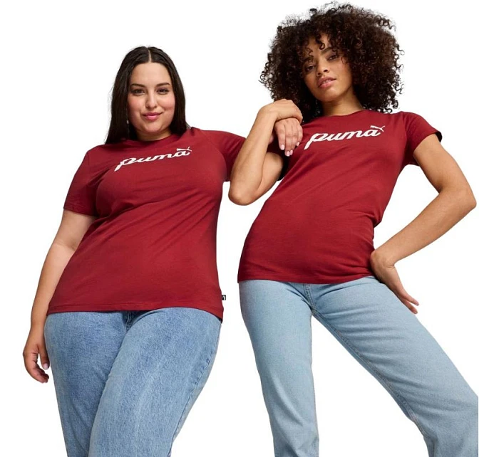 Puma ESS+Script dámske tričko červené 679315 13 Puma ESS+Script dámske tričko červené 679315 13