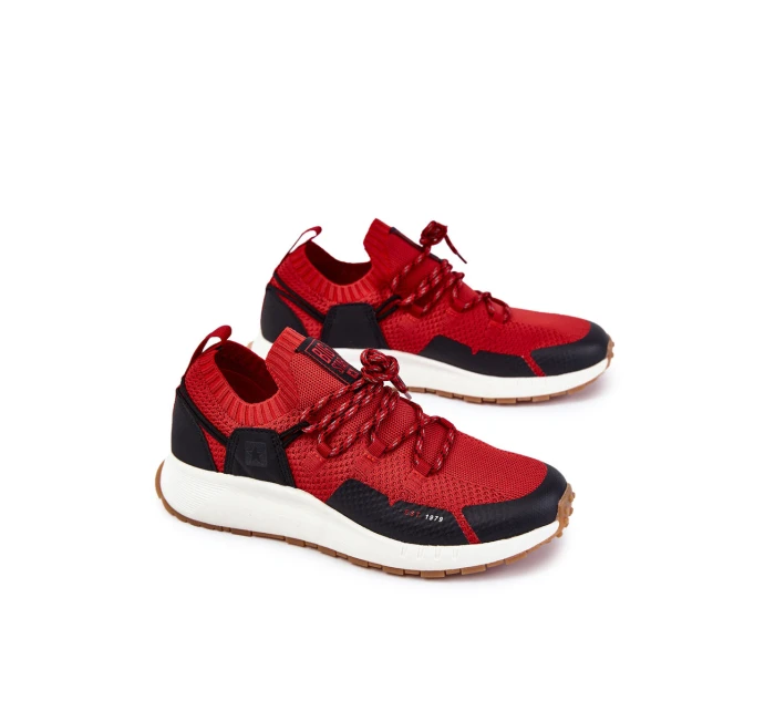 Męskie Buty Sportowe Big Star KK174013 Czerwone