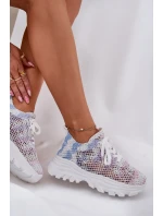 Sneakersy Damskie Z Szydełkową Cholewką Multikolor Jelhiris Sneakersy Damskie Z Szydełkową Cholewką Multikolor Jelhiris
