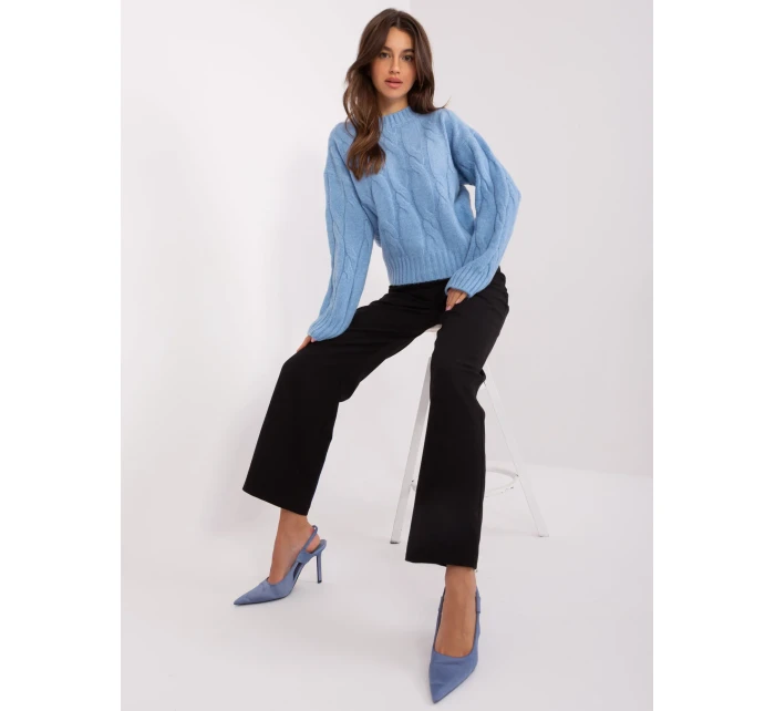 Sweter AT SW 0146.10P jasny niebieski