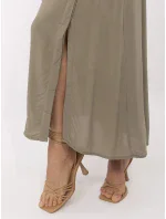Sukňa D73761M50222A khaki