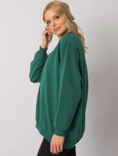 Mikina s kapucňou RV BL 5185.90P tmavozelená