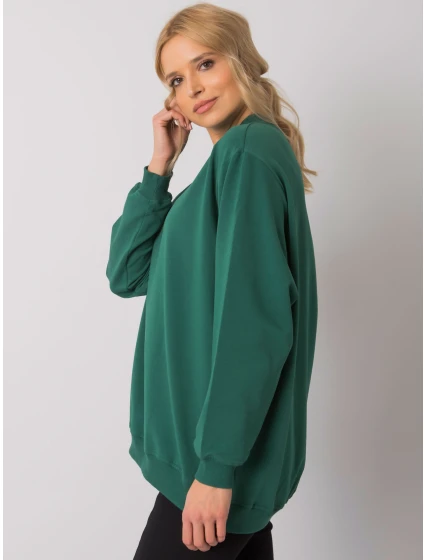Mikina s kapucňou RV BL 5185.90P tmavozelená