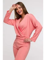 model 21047156 Zavinovací mikina korálová - BeWear