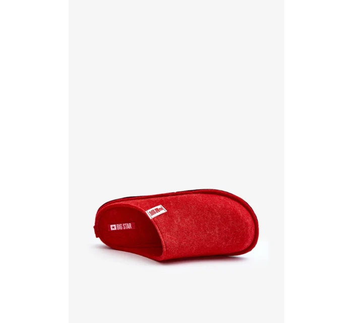 Klasické dámské pantofle Big Star červené