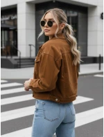 FashionStreet dámska džínsová bunda v ťavej farbe TY5344