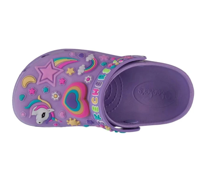 Skechers Heart Charmer - Dievčenská krajina 308406L-LVMT Purple 30