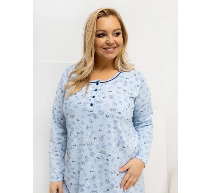 DU KN nočná košeľa FP 604.10 svetlomodrá