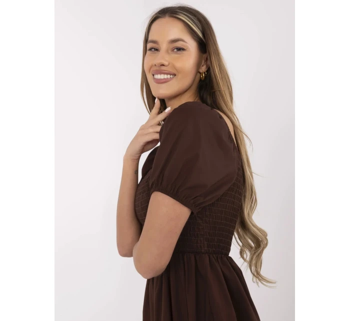 Šaty MI SK A2561.89 tmavohnedé