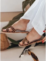 Dámské žabky s leopardím vzorem Dstreet model 21989266 - FashionStreet