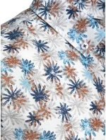 Pánská bílá košile s květinami Dstreet model 21989385 - FashionStreet