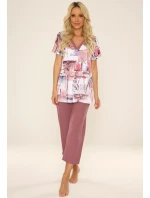 Pyžamo De Lafense 777 Violet w/r 3XL-4XL