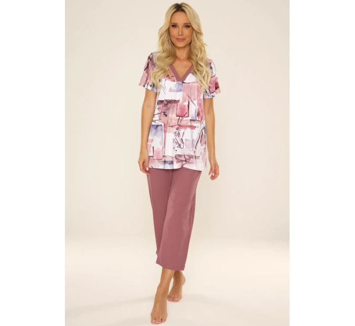 Pyžamo De Lafense 777 Violet w/r 3XL-4XL