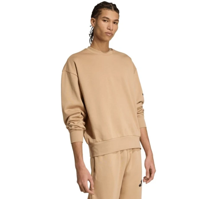 Pánská mikina Essentials Loose Fit 3 Logo béžová pánská model 21493238 - ADIDAS Pánská mikina Essentials Loose Fit 3 Logo béžová pánská model 21493238 - ADIDAS