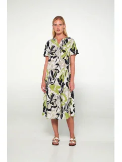 Vamp - Šaty s krátkym rukávom a potlačou 20410 - Vamp