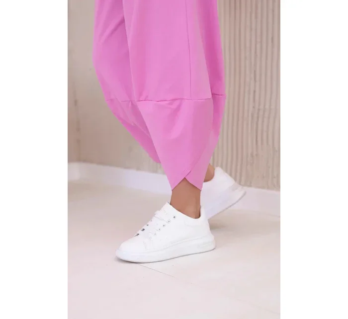 Komplet nových mikinových kalhot Punto světle růžová Komplet nových mikinových kalhot Punto světle růžová