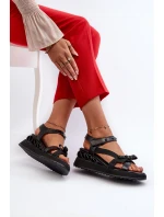 Sandały Damskie Z Kokardką D&A CR956 Czarne