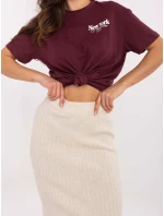 Spódnica model 21253057 jasny beżowy - FPrice