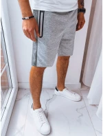 Pánské světle šedé teplákové kraťasy Dstreet model 21968823 - FashionStreet