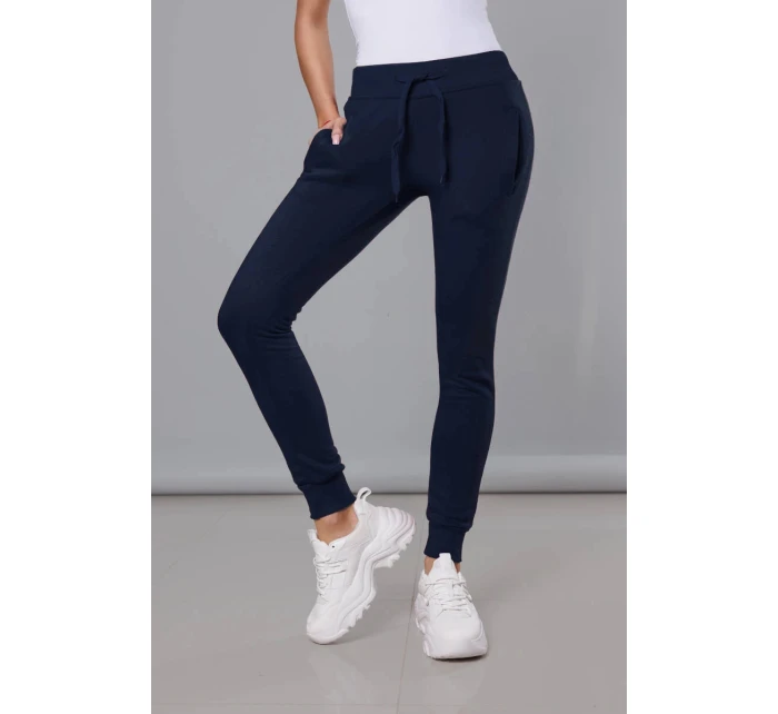 Tmavě modré teplákové kalhoty model 21475456 - J.STYLE