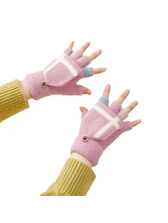 Dámske/detské zimné rukavice - ružové