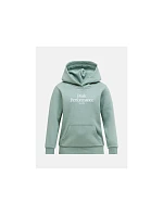 Detská mikina PEAK PERFORMANCE Jr Original Small Logo Hood, zelená farba