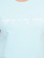 Nakupovanie je moja kardio mätová blúzka