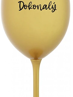 Mr. Perfect - zlatý pohár na víno 350 ml