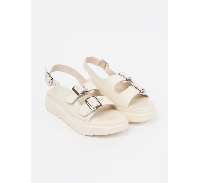 Klasické hnědé dámské sandály platforma Klasické hnědé dámské sandály platforma