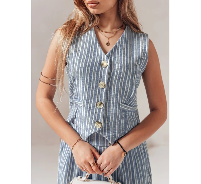 Dámska vesta LINELIA modrá FashionStreet PY0134