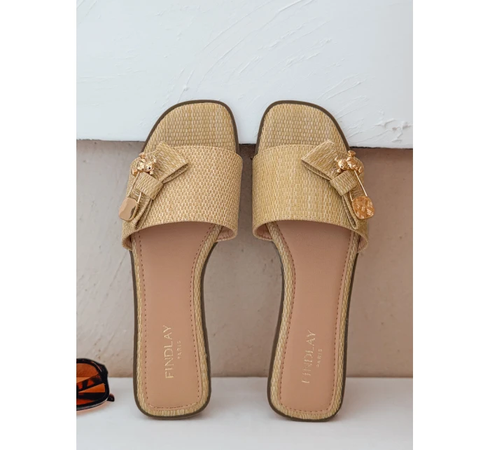 TEDDYLUXE beige FashionStreet dámske žabky ZY0955